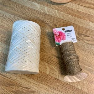 🌱2 rolls~twine~ribbon~farmhouse~crafts~ plants~flowers~DIY~BoHo~rustic~spring